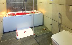 Bathroom in Woodnote Hotel